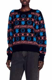 SANDRO Barnabe Wool & Cashmere Sweater