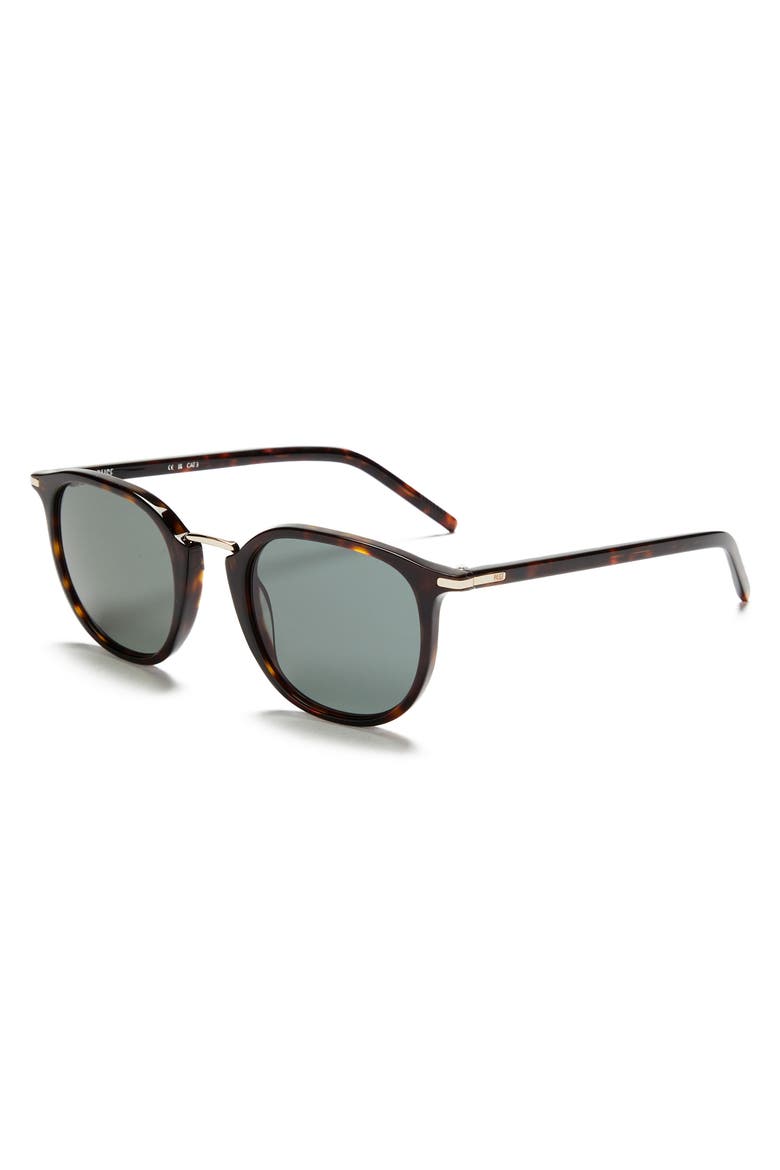 Adam 50mm Round Sunglasses, Alternate, color, TORTOISE WITH G15 LENS
