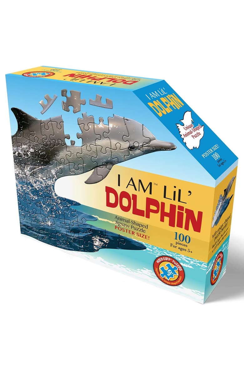 Lil Dolphin 100 Piece Jigsaw Puzzle, Alternate, color, Multicolored