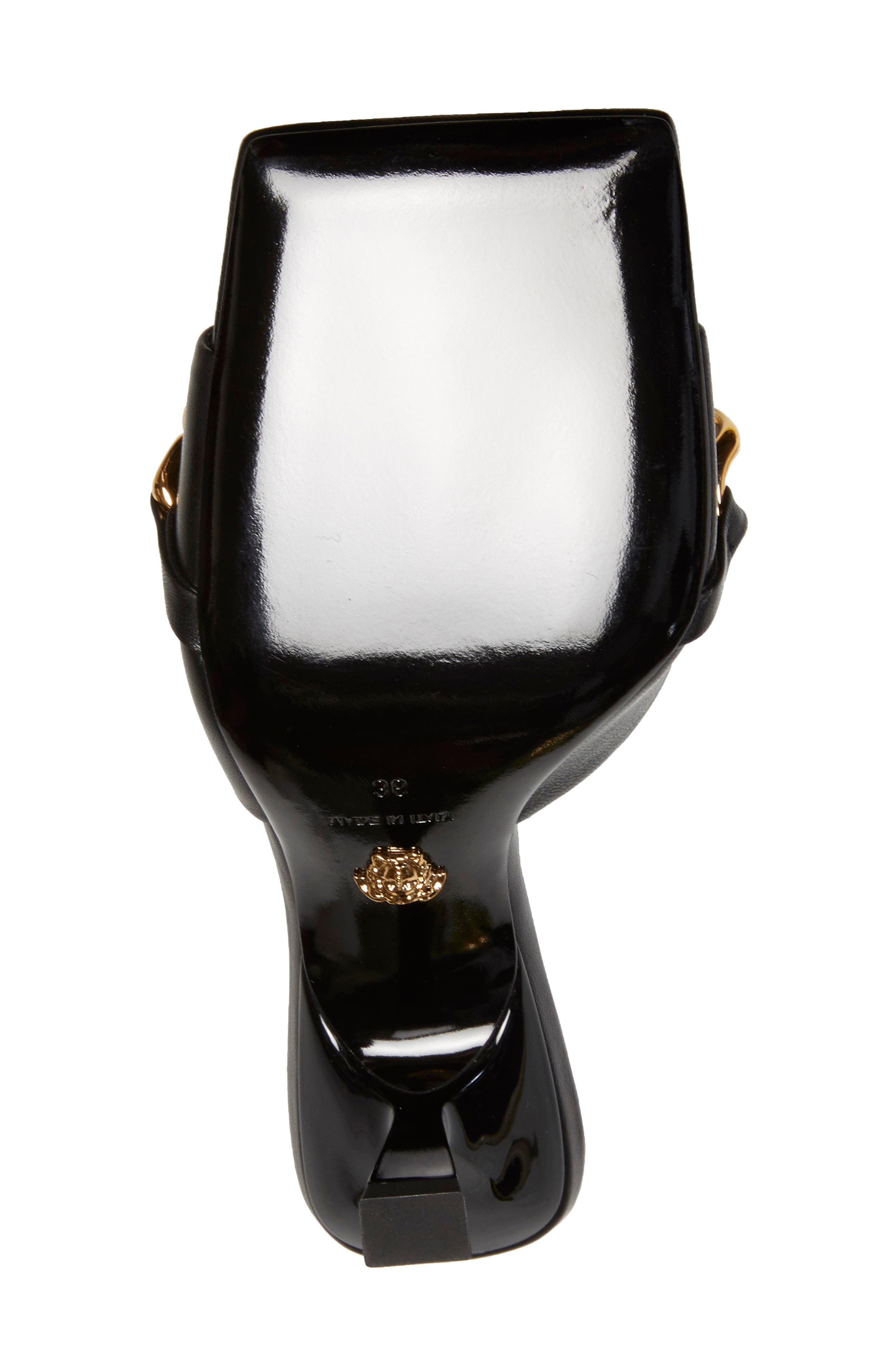 Versace Medusa Chain Slide Sandal, Alternate, color, 