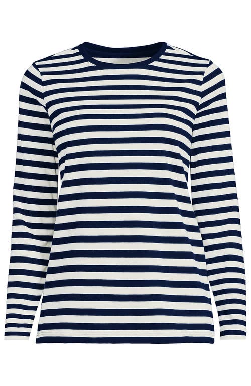 Lands' End Relaxed Supima Cotton T-shirt In Black