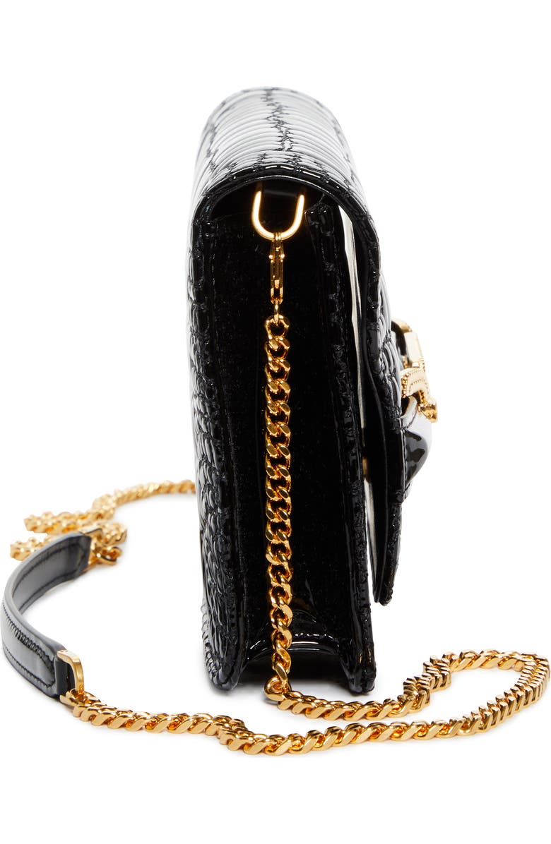 TOM FORD Small Croc Embossed Patent Leather Shoulder Bag, Alternate, color,