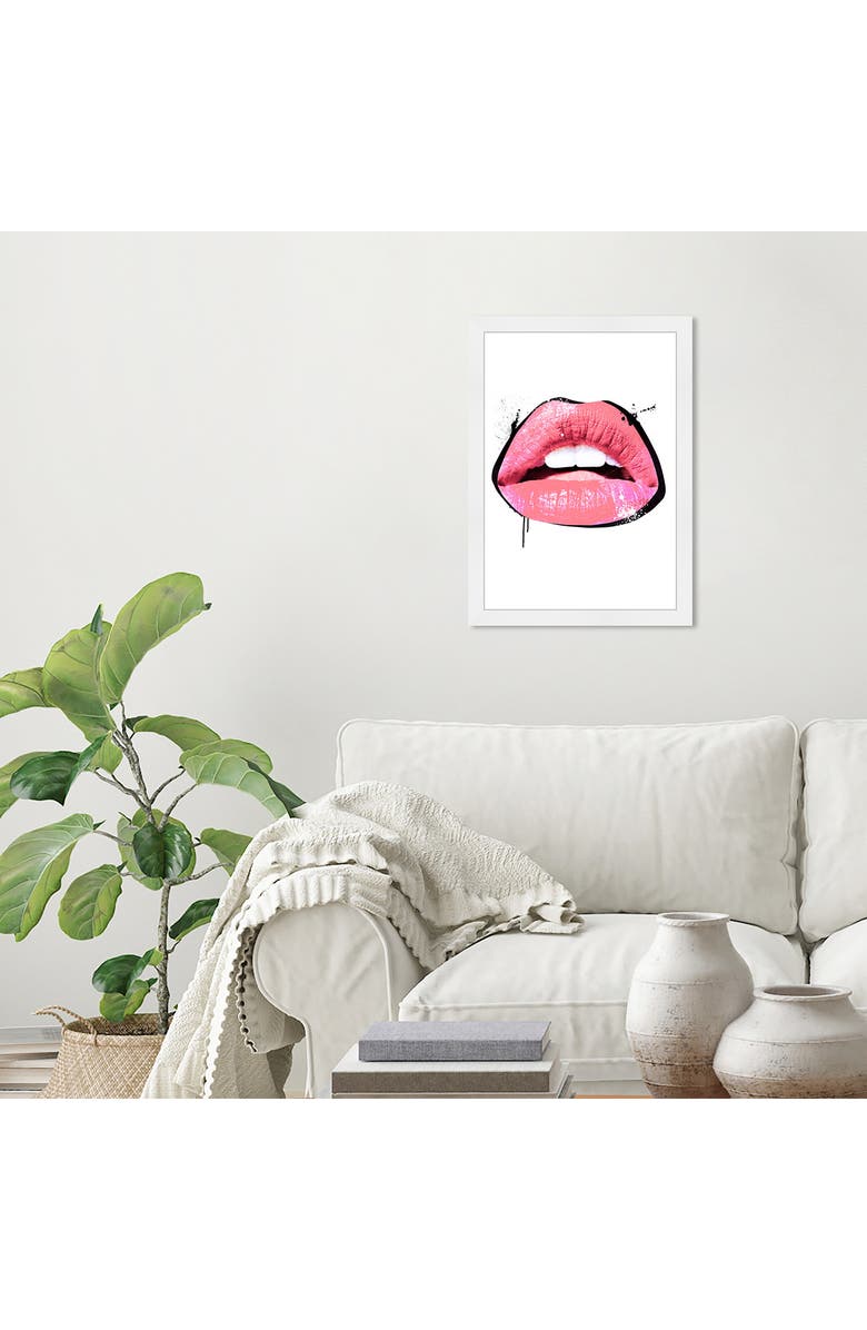 Wynwood Studio WYNWOOD Rad Lips Pink Fashion and Glamour Wall Art - 13"x19", Alternate, color, Pink