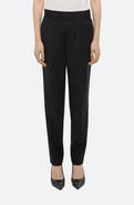 Helmut Lang Tapered Wool Twill Straight Leg Pants