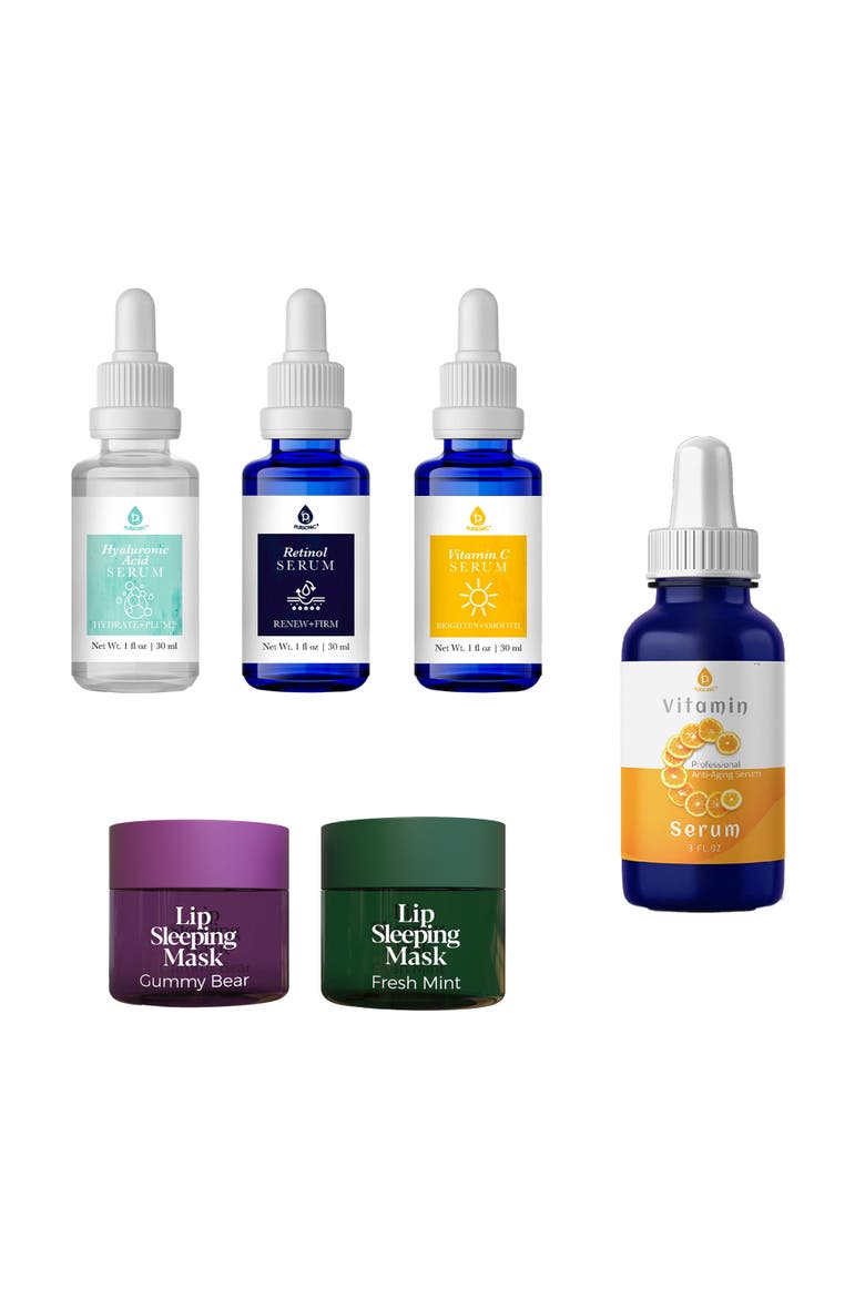 Vitamin C, Anti-Aging Serum & Lip Masks, Main, color, Multicolor