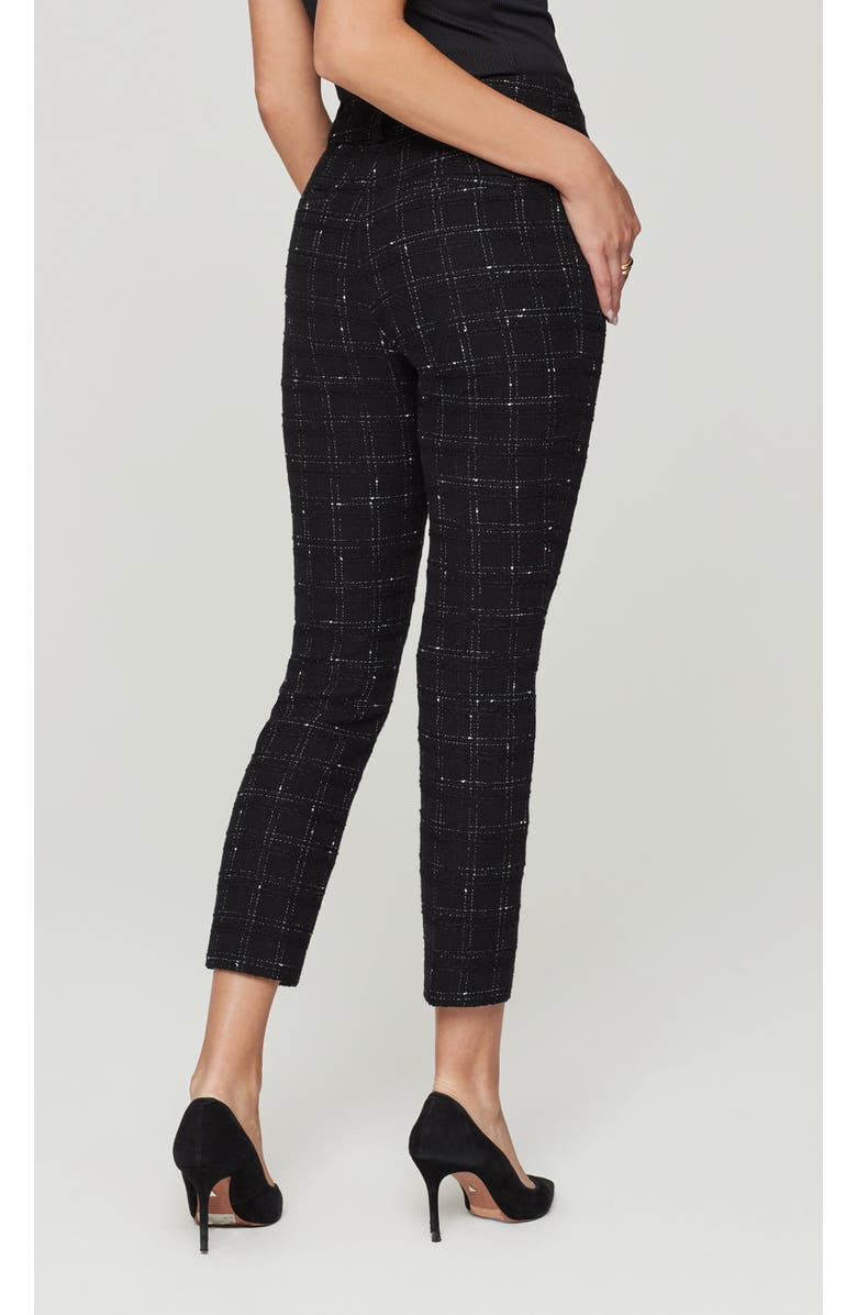 Generation Love Tula Windowpane Tweed Pants, Alternate, color, Black/White
