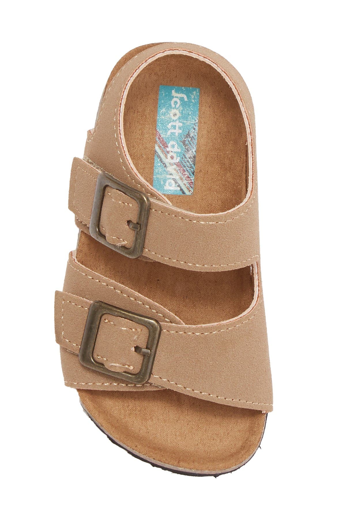 Lil Jack Footbed Sandal, Alternate, color, TAUPE SUEDE