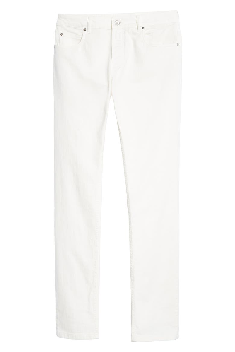 Slim Fit Stretch Cotton Five Pocket Pants, Alternate, color, WHITE