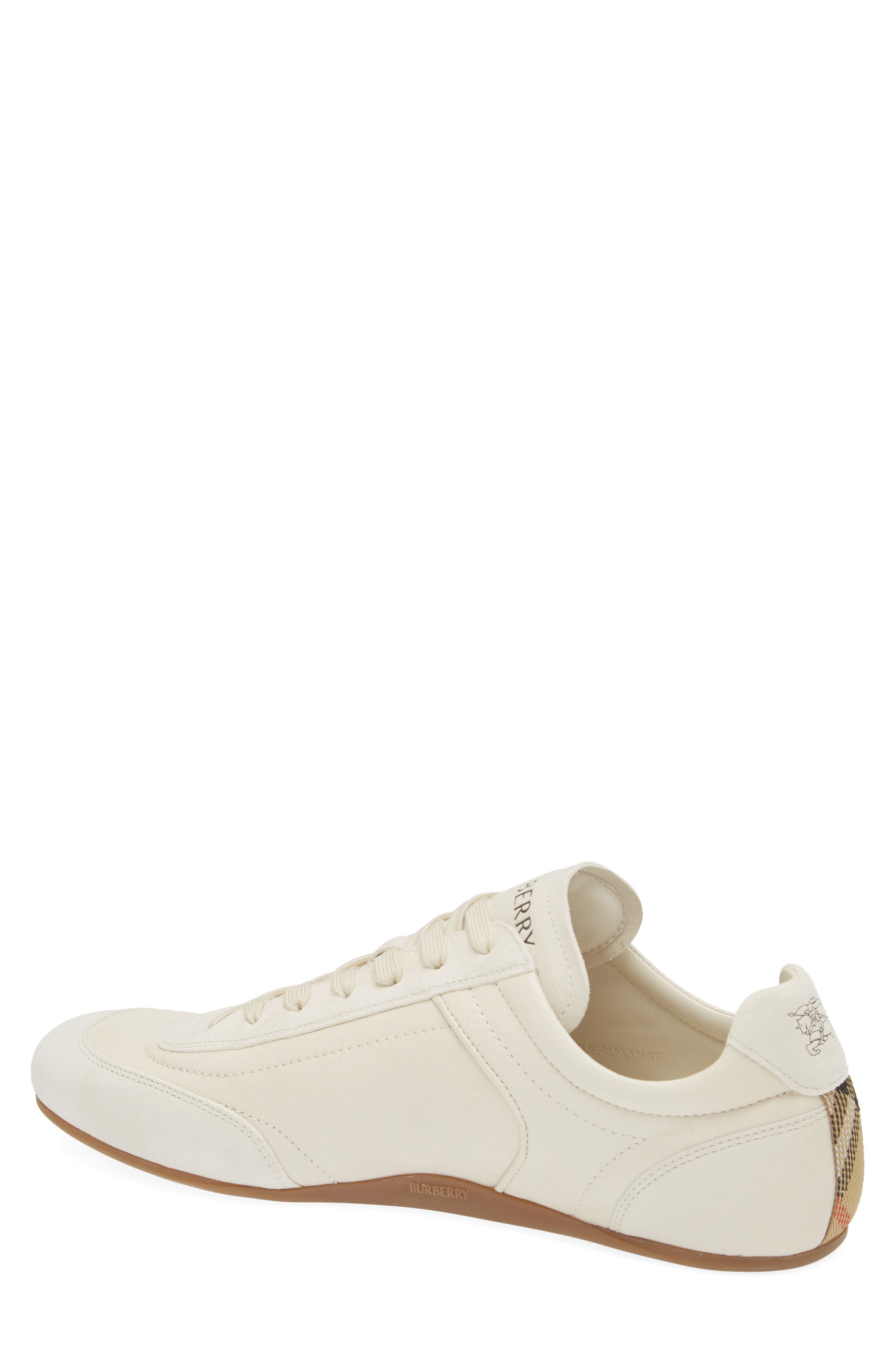 Burberry Equestrian Knight Design Runner Sneaker, Alternate, color, Dove Beige
