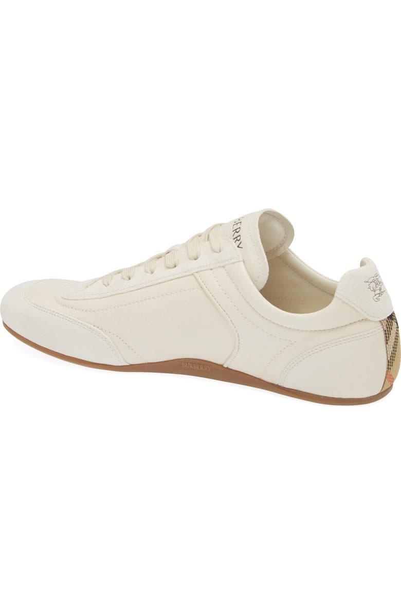Burberry Equestrian Knight Design Runner Sneaker, Alternate, color, Dove Beige