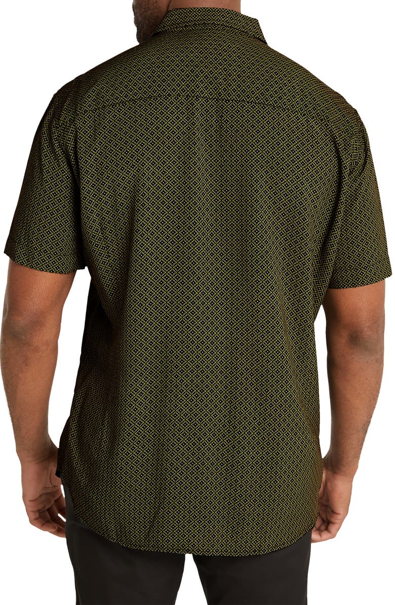 Johnny Bigg Flynn Geo Print Short Sleeve Button-Up Shirt, Alternate, color, 