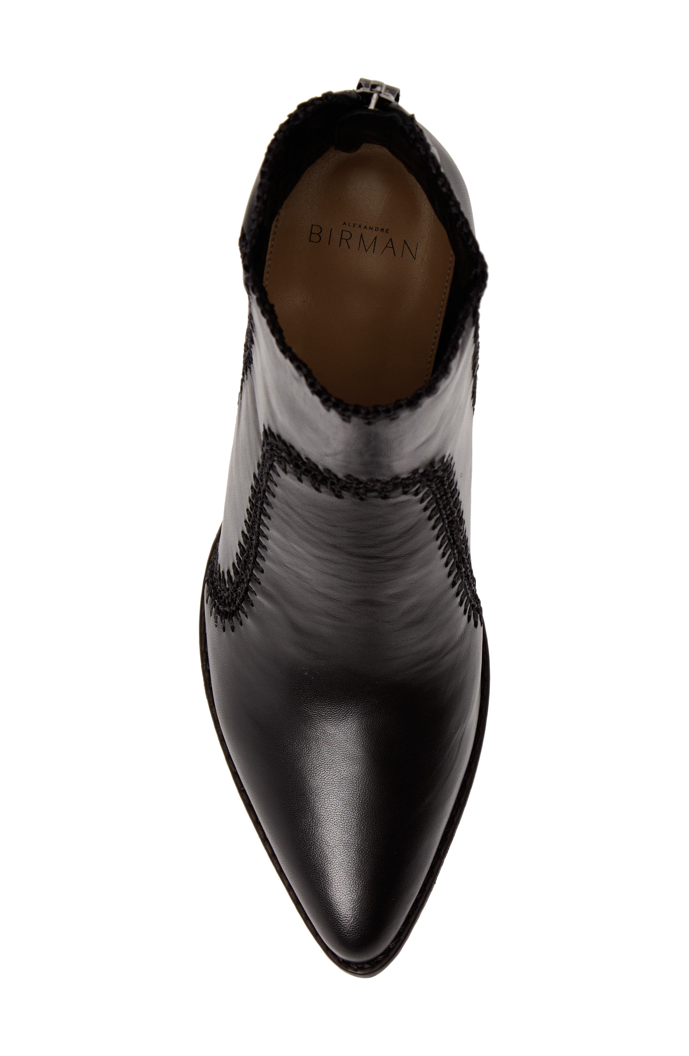 Benta Pieced Bootie, Alternate, color, BLACK LEATHER