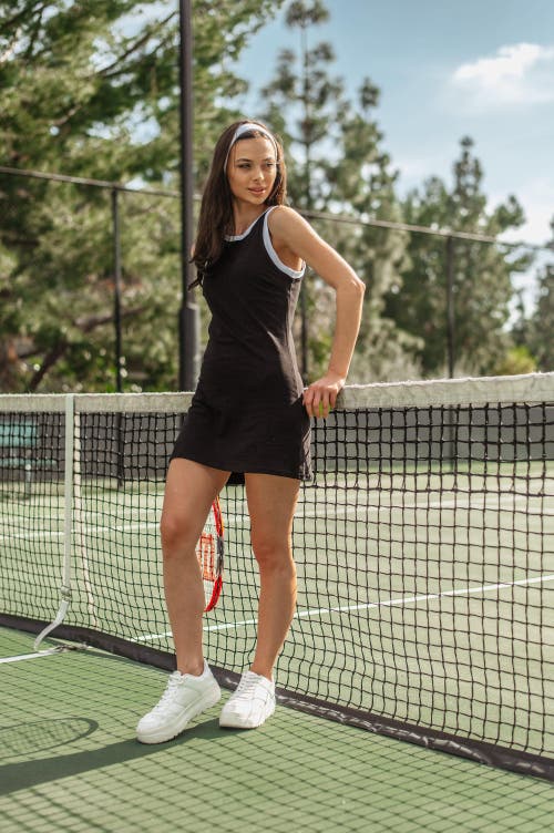 Lezat Willa Organic Cotton Active Mini Dress In Animal Print