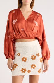 JACQUIE THE LABEL Daisy Embroidered Top