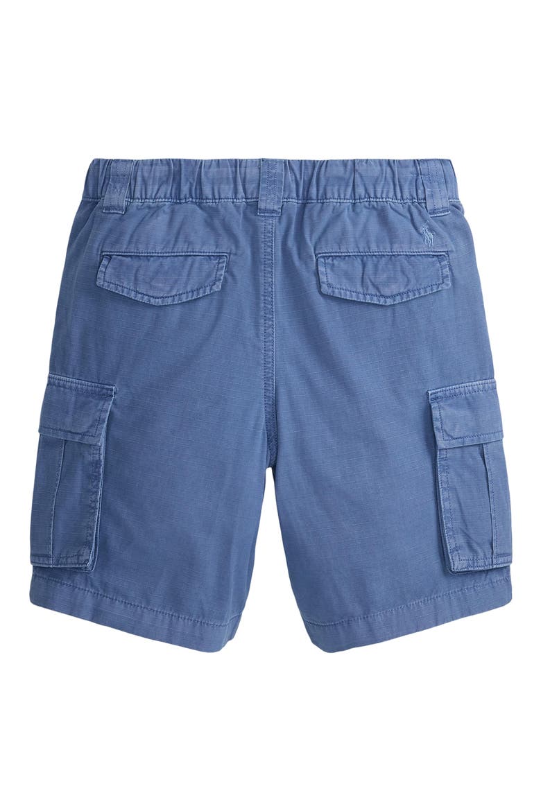 Kids' Cotton Ripstop Cargo Shorts, Alternate, color, EARTH BLUE