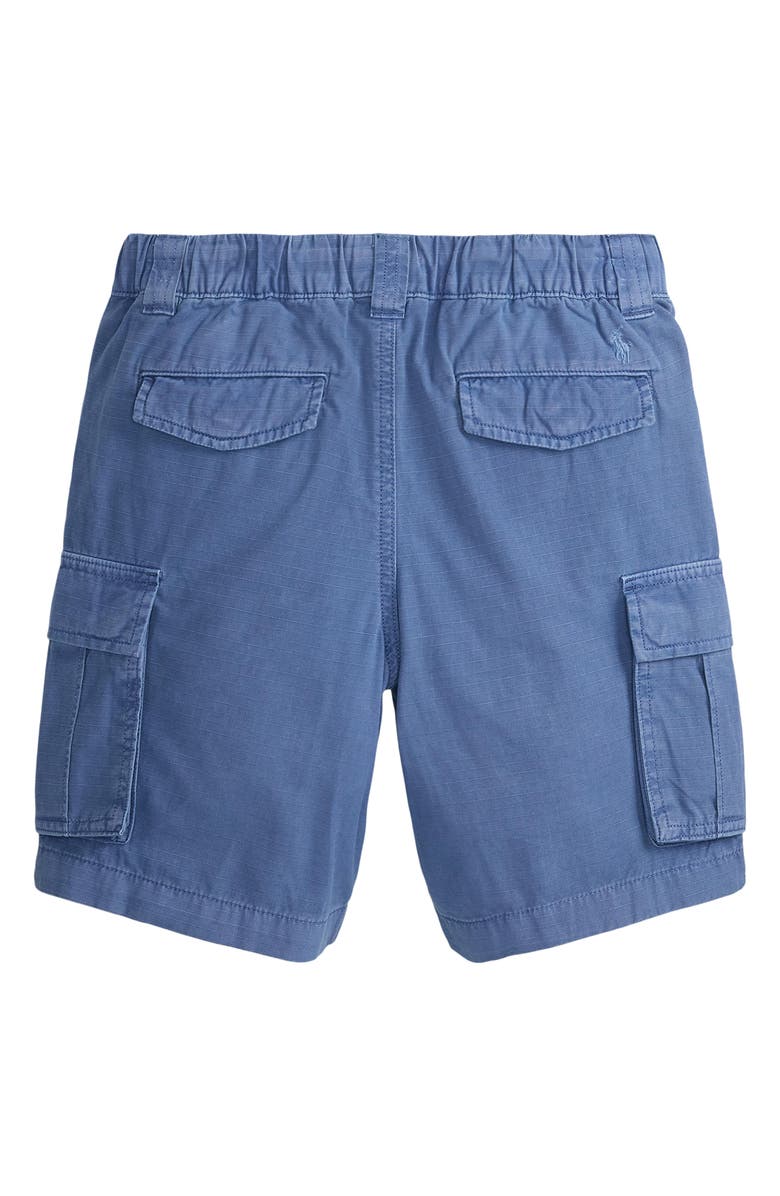 Polo Ralph Lauren Kids' Cotton Ripstop Cargo Shorts, Alternate, color, Earth Blue