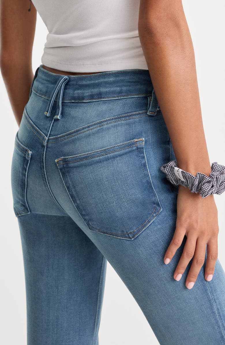 Good American Soft High Waist Bootcut Jeans, Alternate, color, Indigo1238