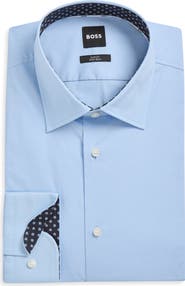 BOSS Hank Kent Slim Fit Stretch Cotton Dresss Shirt