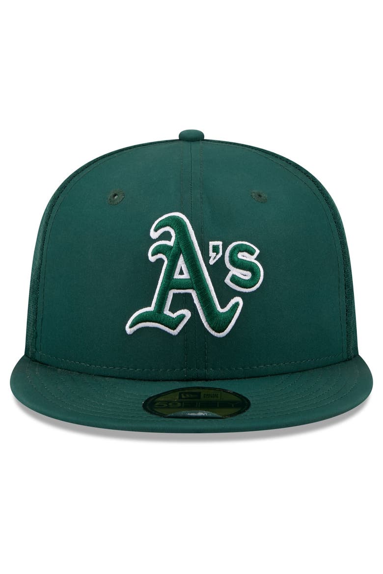Youth New Era Green Athletics Batting Practice 59FIFTY Fitted Hat, Alternate, color, Green