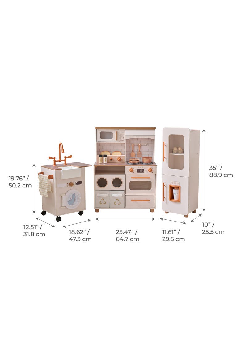Little Chef Savannah Play Kitchen & Accessories, Alternate, color, WHITE