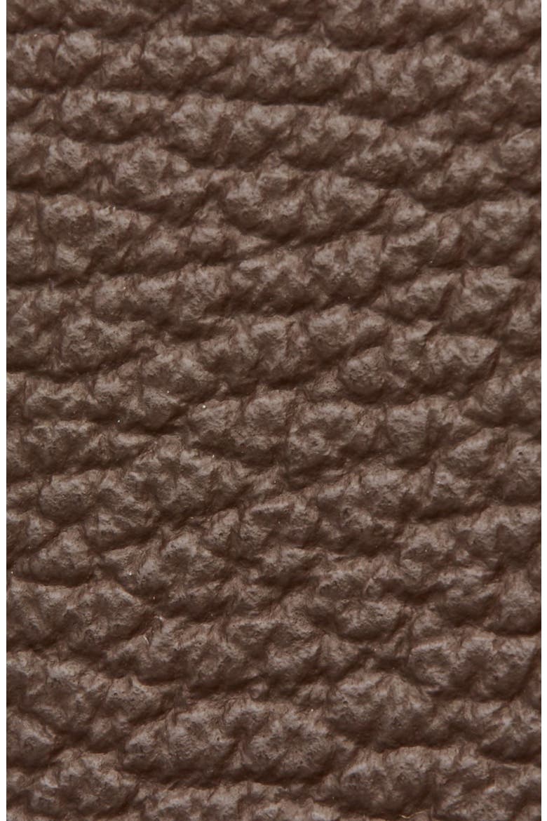 Tumbled Calfskin Leather Belt, Alternate, color, BROWN