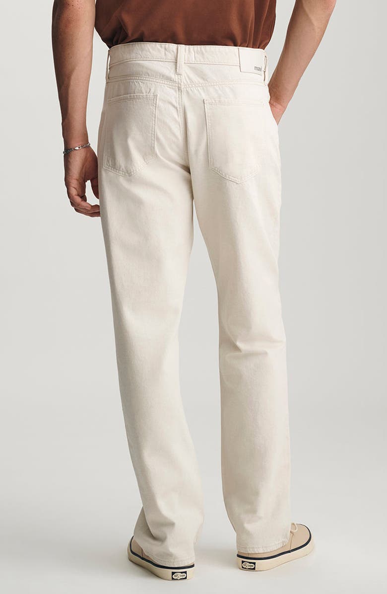 Mavi Jeans Marlon Relaxed Straight Leg Cotton & Linen Jeans, Alternate, color, Ecru Linen Denim