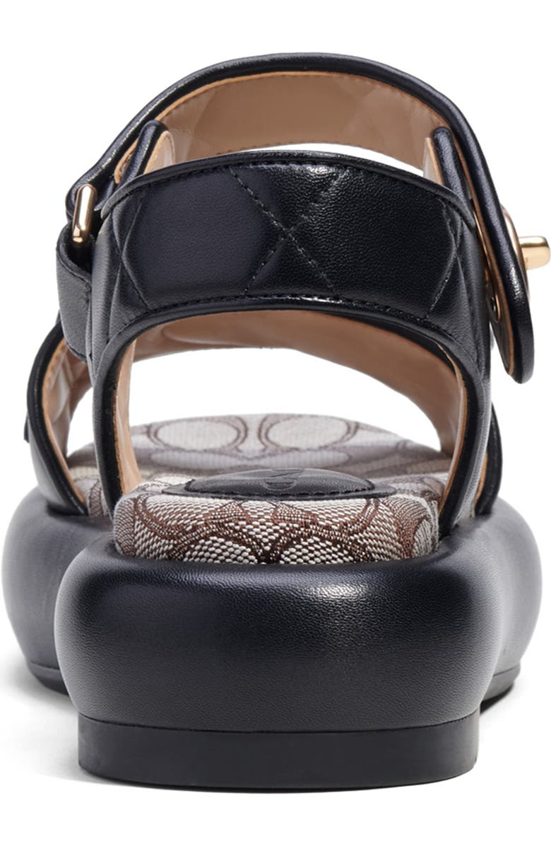 COACH Peyton Quilted Platform Sandal, Alternate, color,