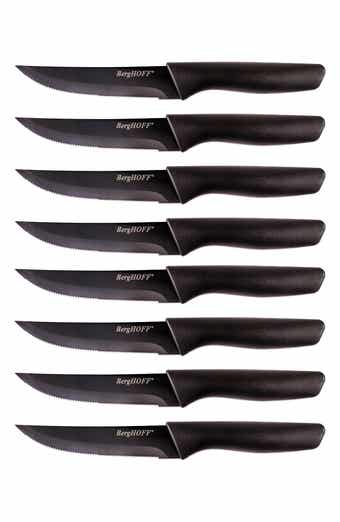BergHOFF INTERNATIONAL Black Stainless Steel 8-Piece Steak Knife Set