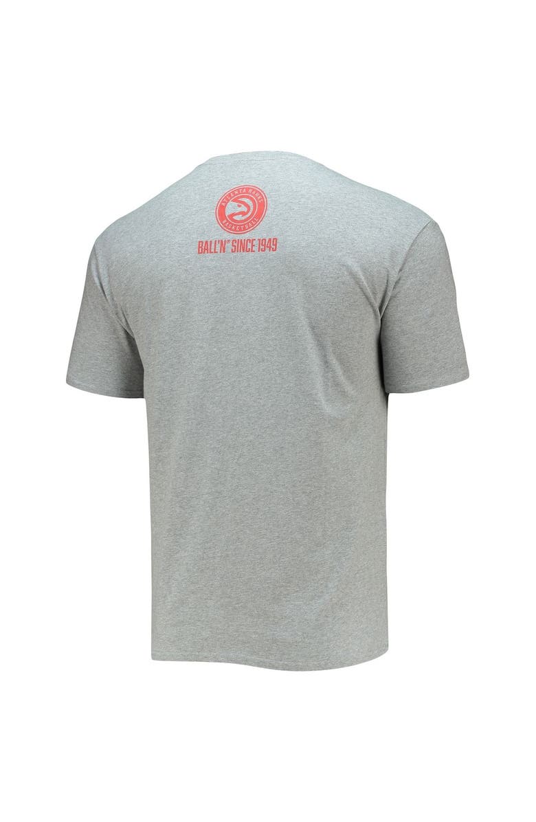 BALL'N Men's BALL'N Heathered Gray Atlanta Hawks Since 1949 T-Shirt, Alternate, color, Heather Gray