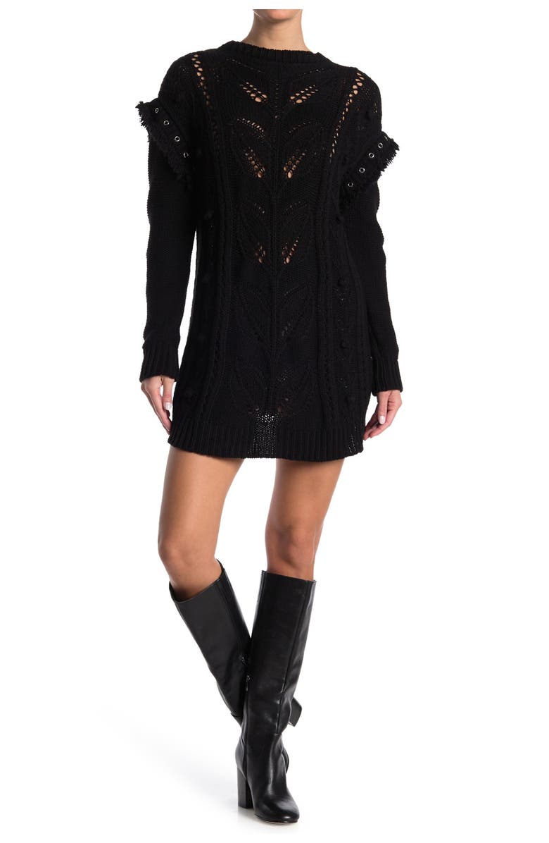 RED Valentino Grommet Knit Dress, Main, color,