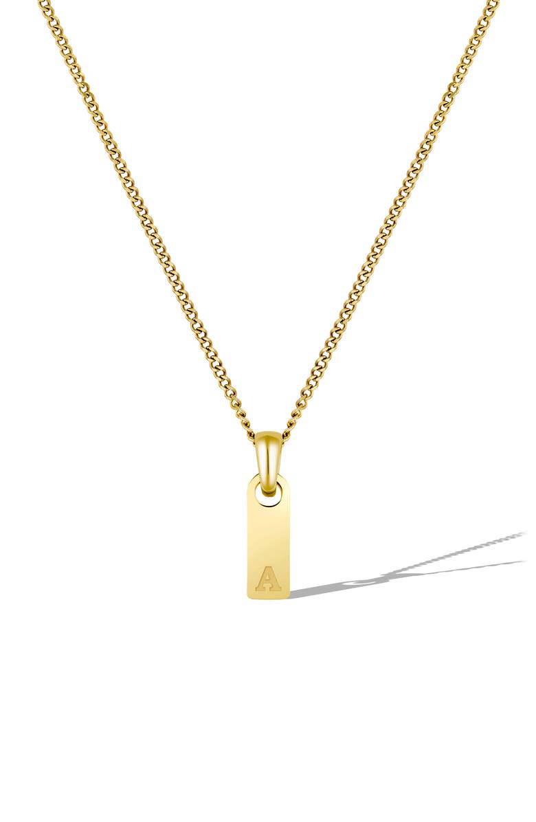 Vincero Men's Initial Pendant Necklace, Main, color, Gold - A
