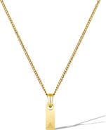 Vincero Men's Initial Pendant Necklace