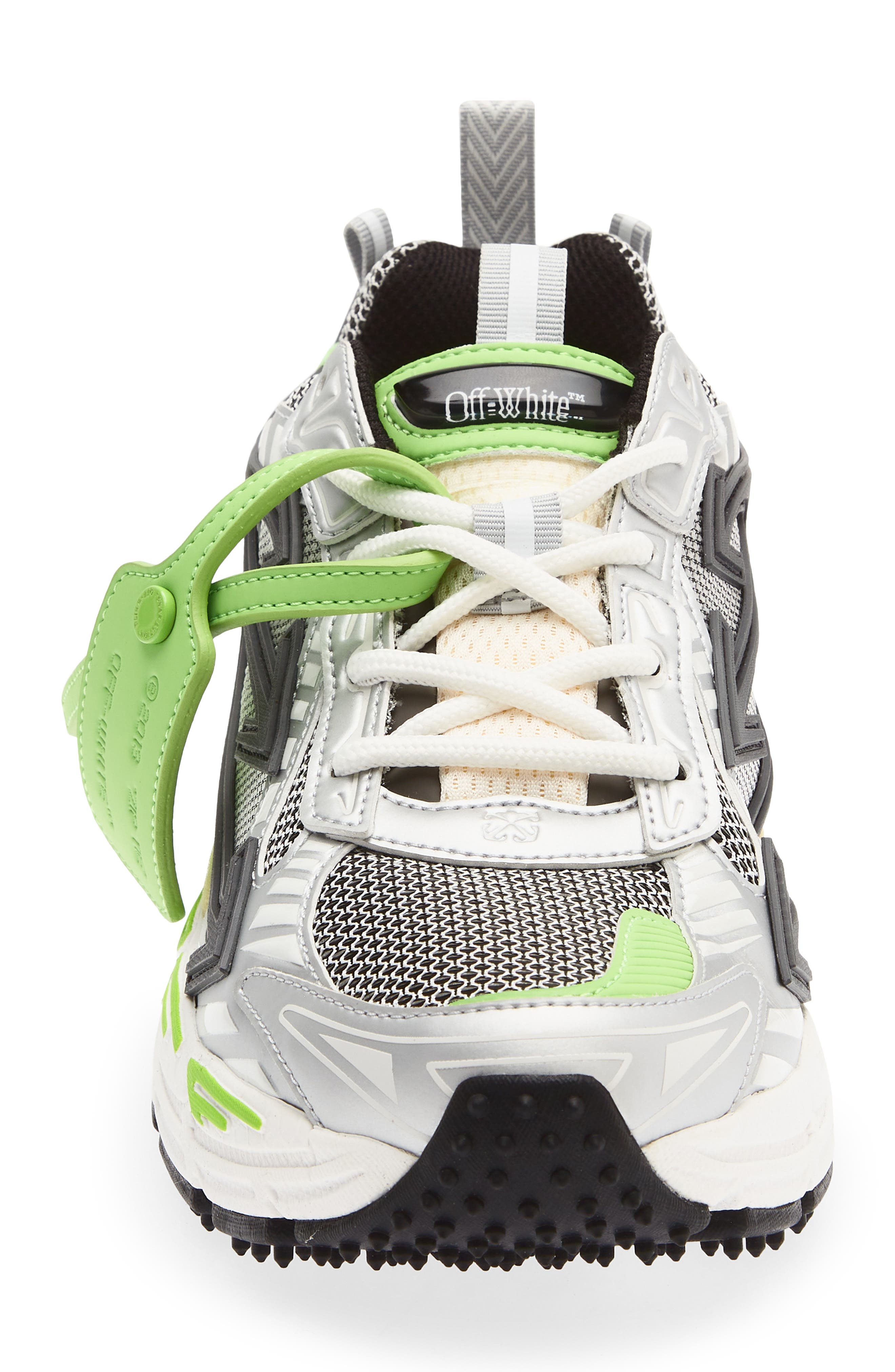 Be Right Back Running Shoe, Alternate, color, GREY/ NEON GREEN