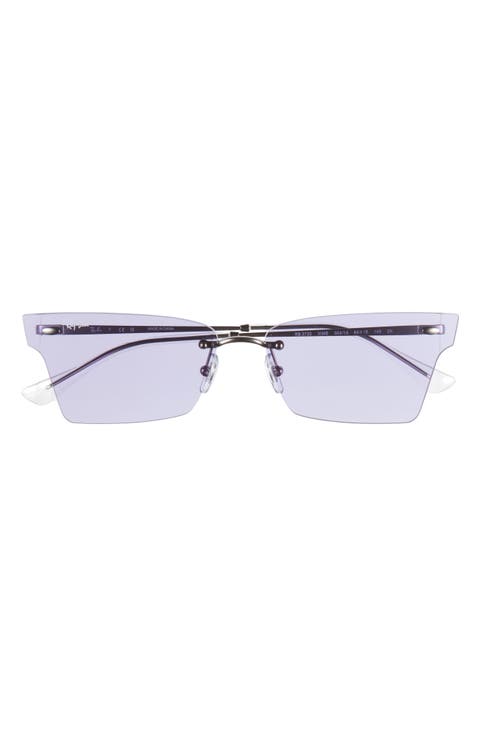 64mm Frameless Butterfly Sunglasses