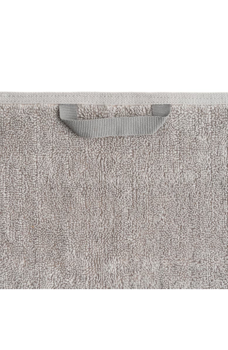 Olive & Linen Ribbed Loom Turkish Cotton Terry Hand Towel Bundle, Alternate, color, Light Gray