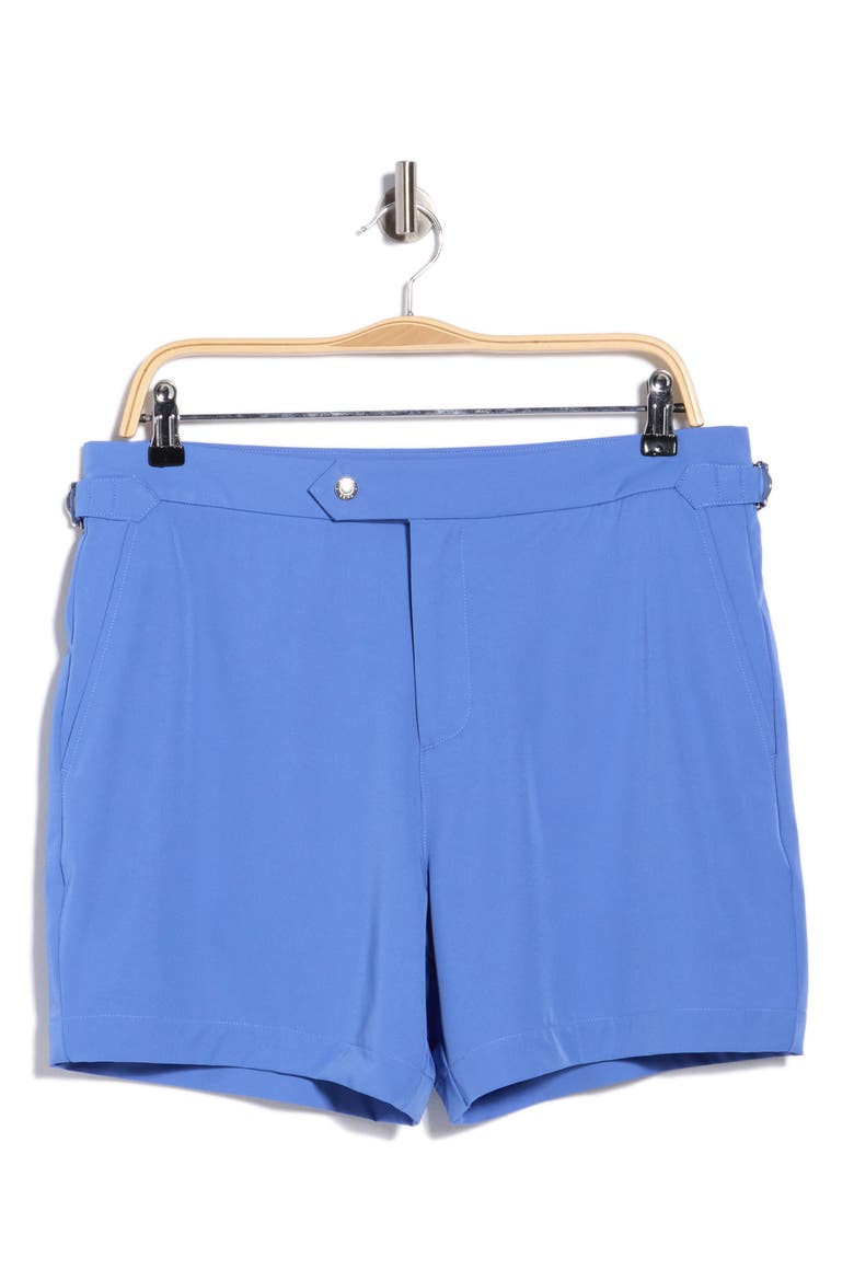 Sun Flat Front Swim Trunks, Alternate, color, FRENCH BLUE