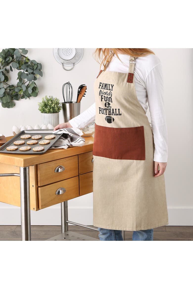 Football Print Chef Apron, Alternate, color, Football