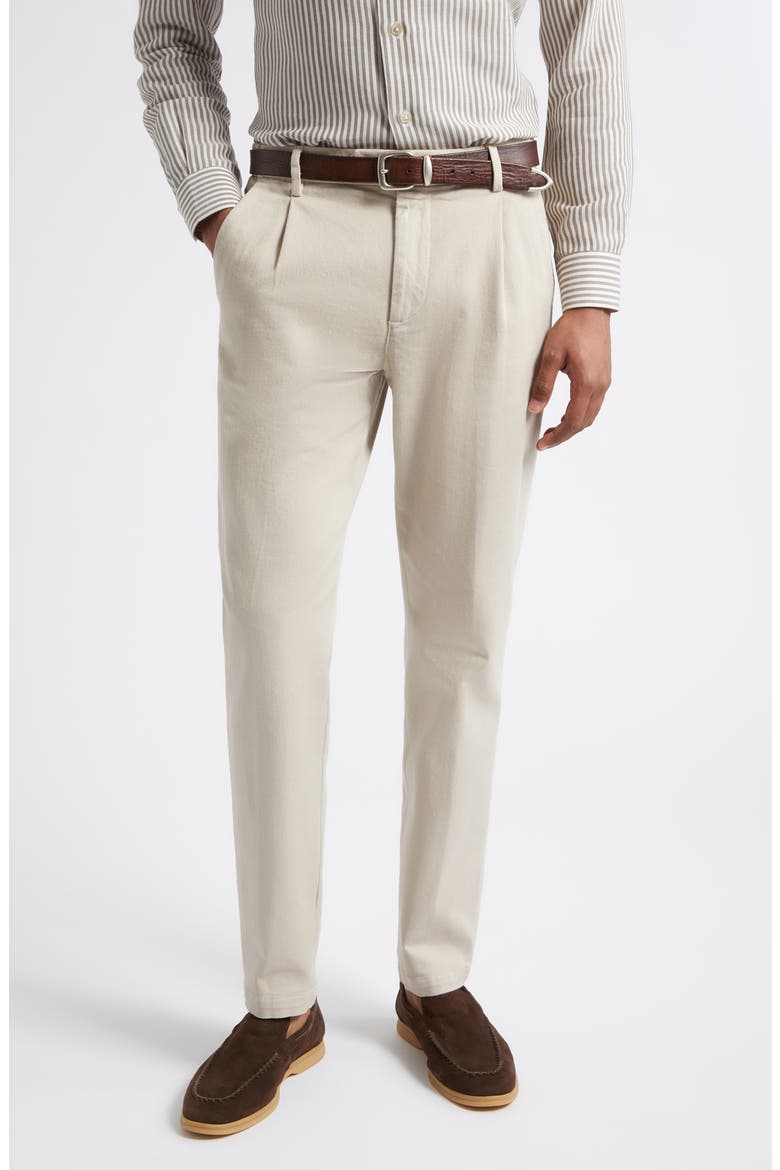 Cotton Stretch Twill Tapered Pants, Main, color, 02N SAND