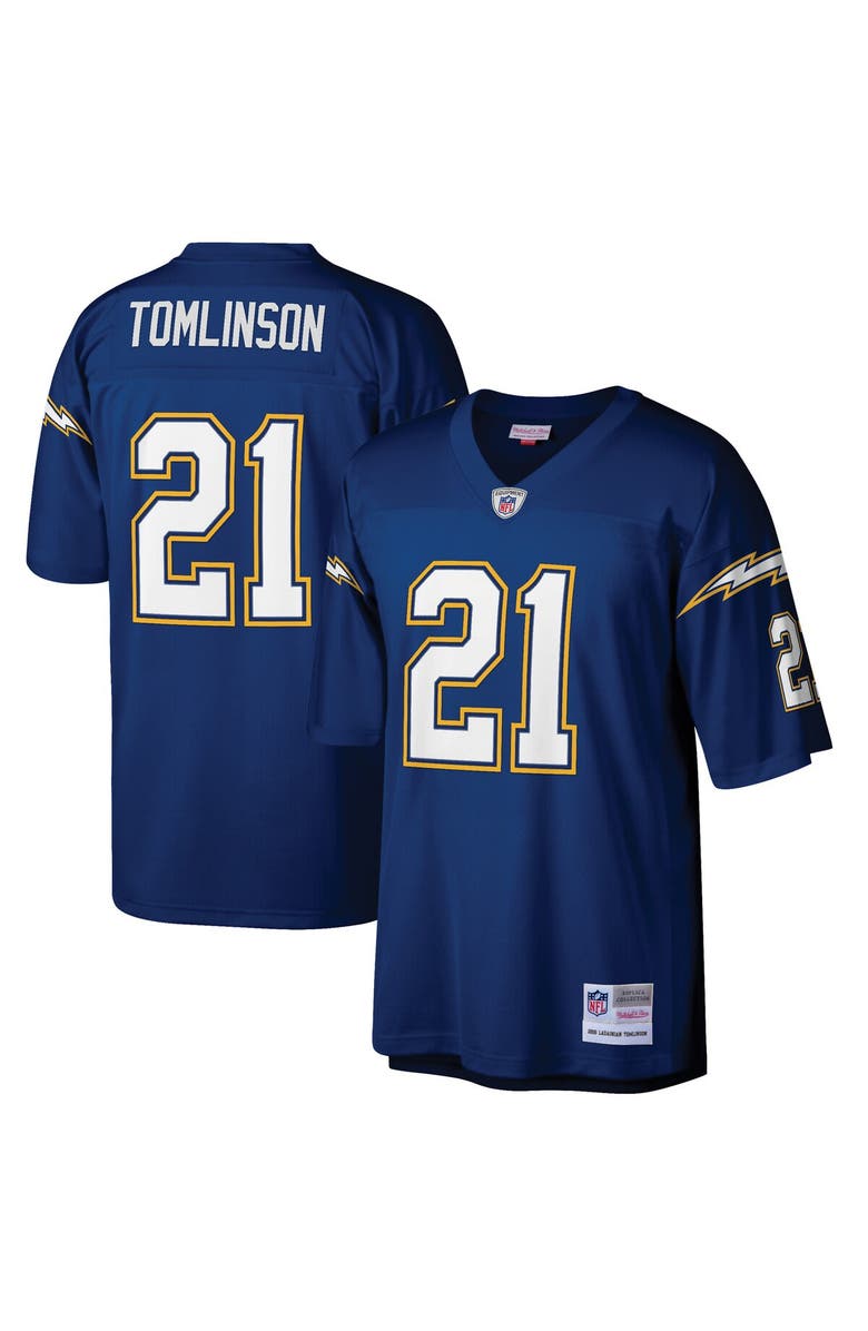 Mitchell & Ness Men's Mitchell & Ness LaDainian Tomlinson Navy San Diego Chargers Retired Player Legacy Replica Jersey, Main, color,