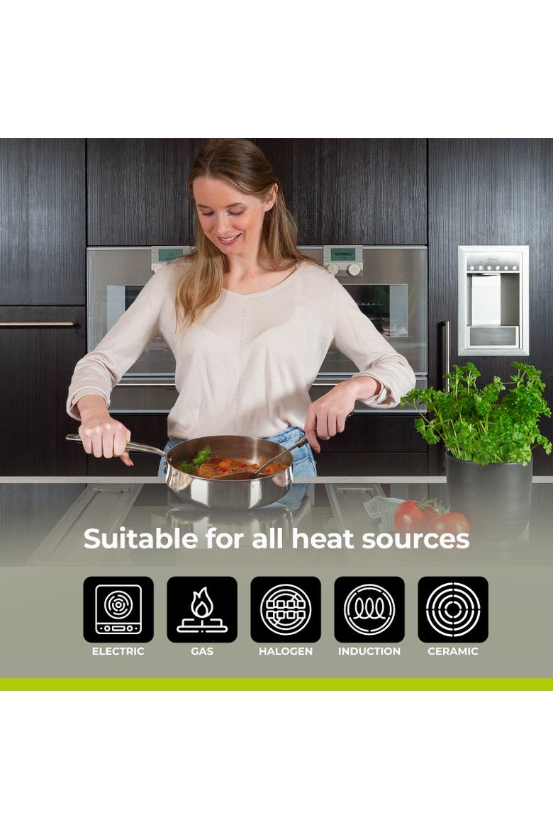 Essential Series -  Saute Pan with Lid, Alternate, color, 9.5"