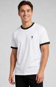 Dalix Mens Astronaut Jersey Ringer Tee