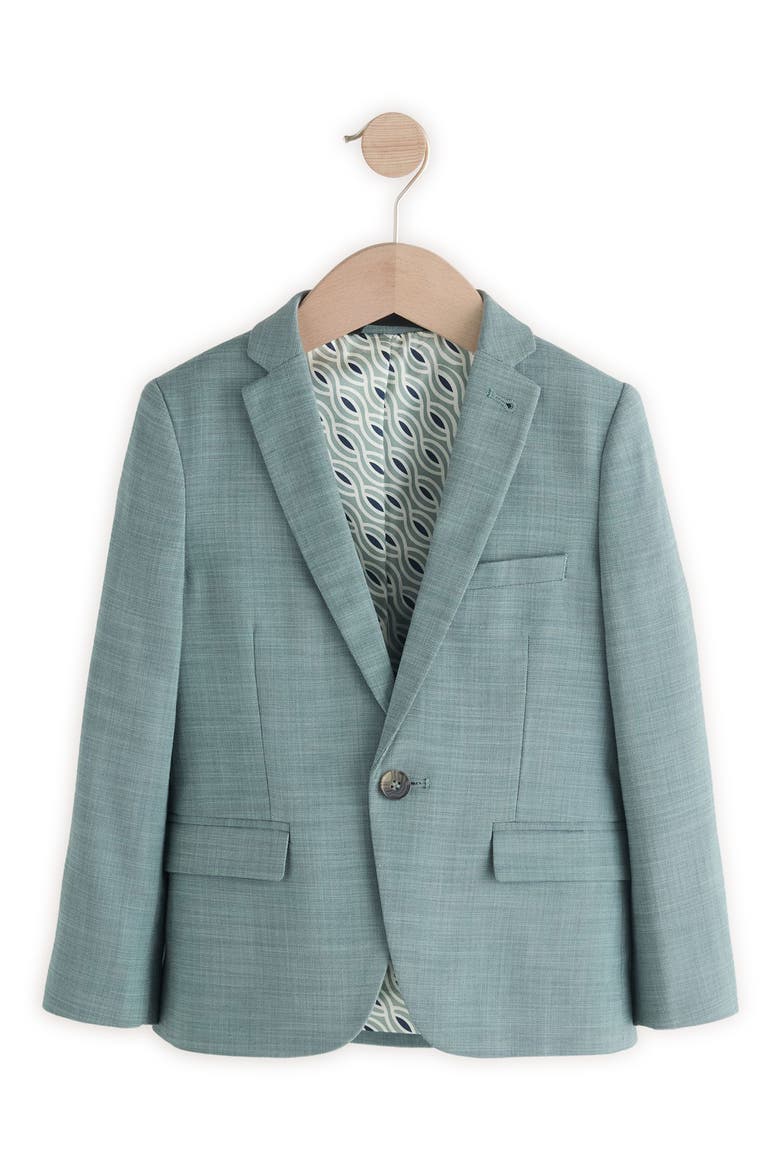 Kids' Skinny Fit Textured Green Sport Coat, Main, color, GREEN