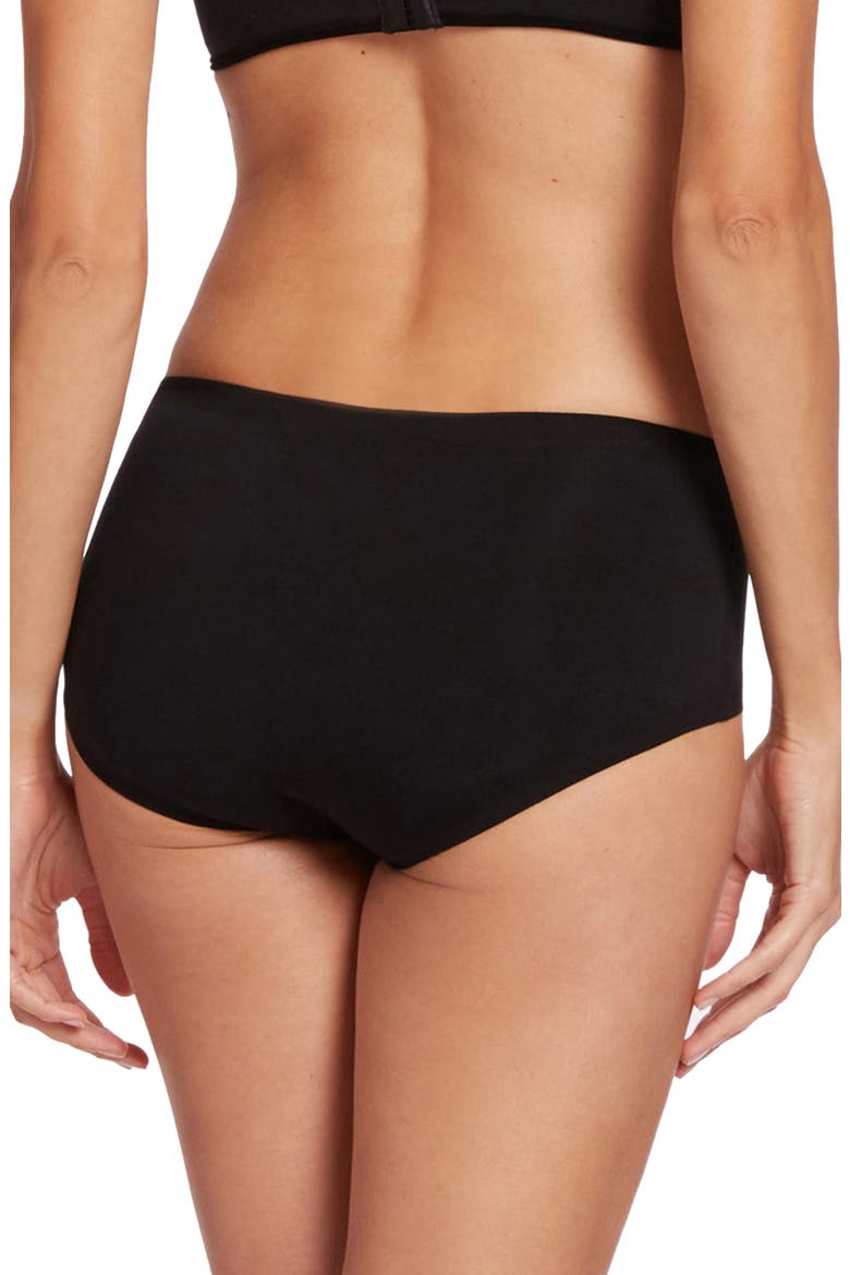 Cotton Contour Seamless Hipster Briefs, Alternate, color, BLACK