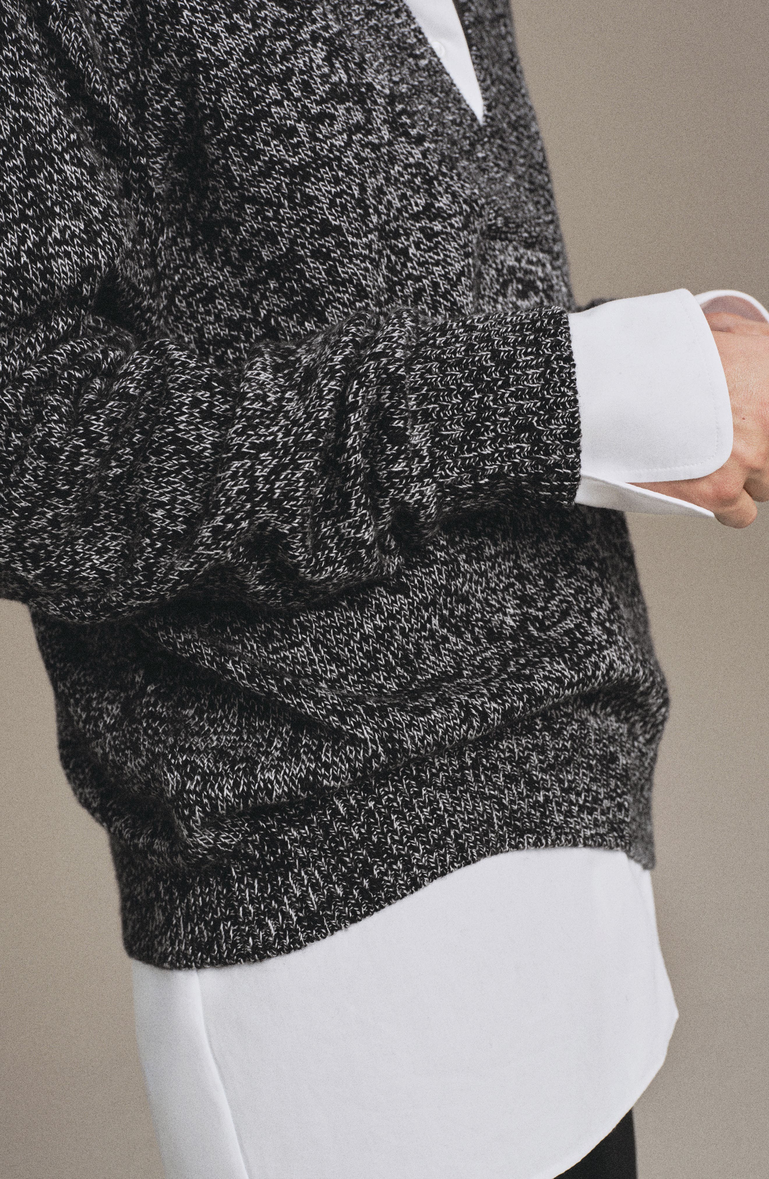Marled V-Neck Sweater - image 2