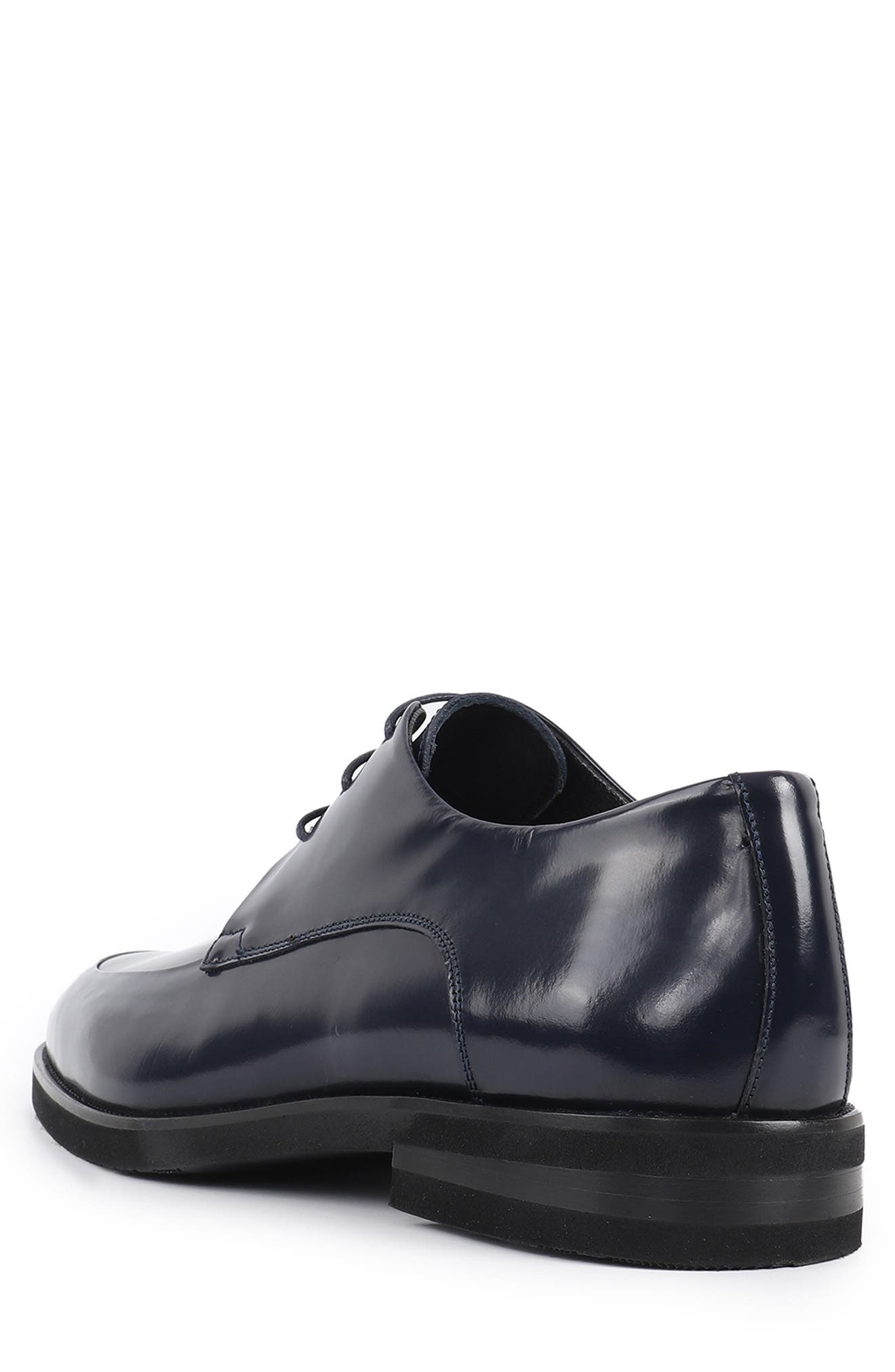 VELLAPAIS Caronari Plain Toe Derby, Alternate, color, Navy Blue