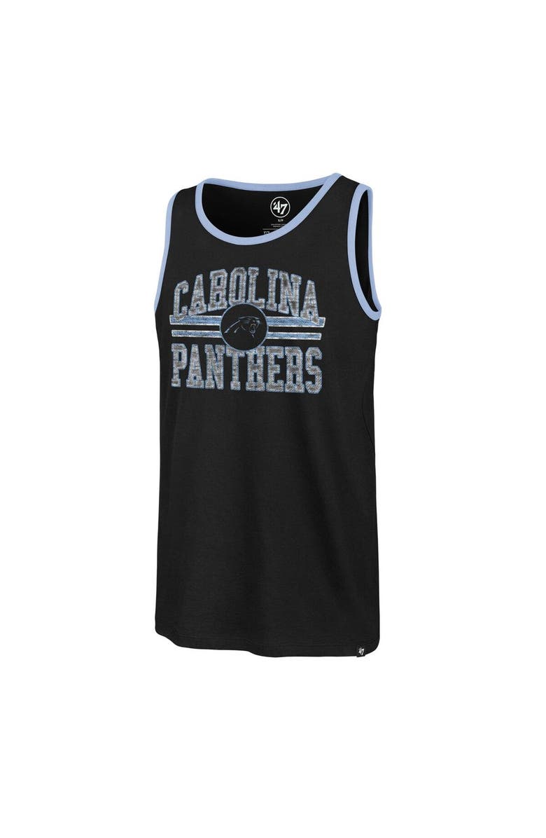 '47 Men's '47  Black Carolina Panthers Winger Franklin Tank Top, Alternate, color, Black