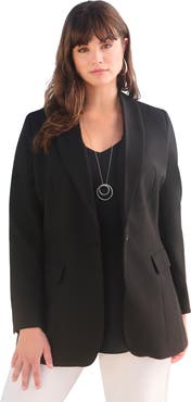 Roaman's Plus Size Bendover Blazer