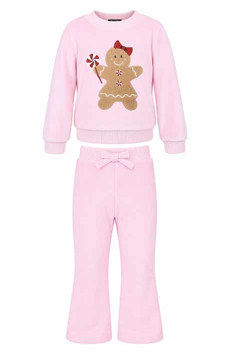 Gingerbread Velour Top and Pants Set