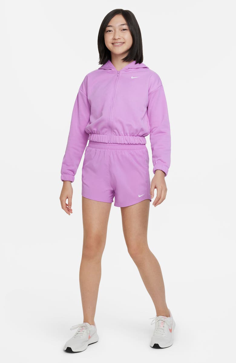 Nike Kids' Therma-FIT Hoodie, Alternate, color, Rush Fuchsia/ White