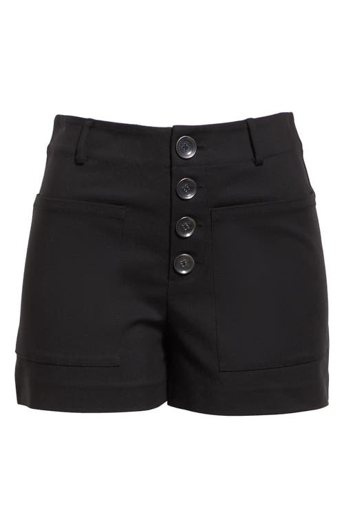 Shop Ramy Brook Marjory Cotton Blend Shorts In Black